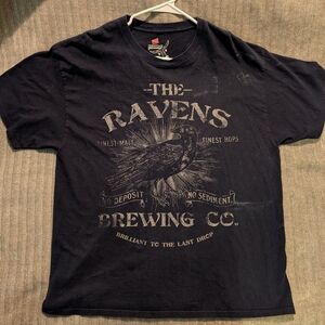 Hanes Black The Ravens Brewing Co. Graphic T-Shirt